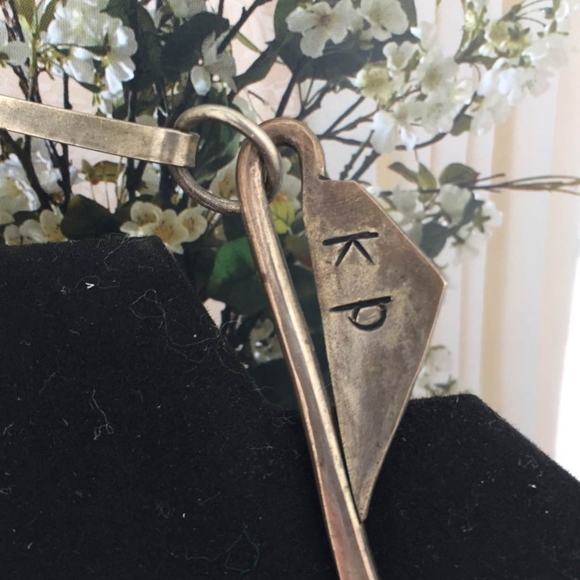 Vtg HILL TRIBE MIAO fish silver tone Necklace Thailand breastplate - Picture 3 of 4